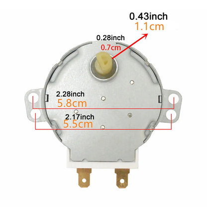 Microwave Oven Turntable Motor Replacement Metal Synchronous Motor for Kitchen Appliance Fix
