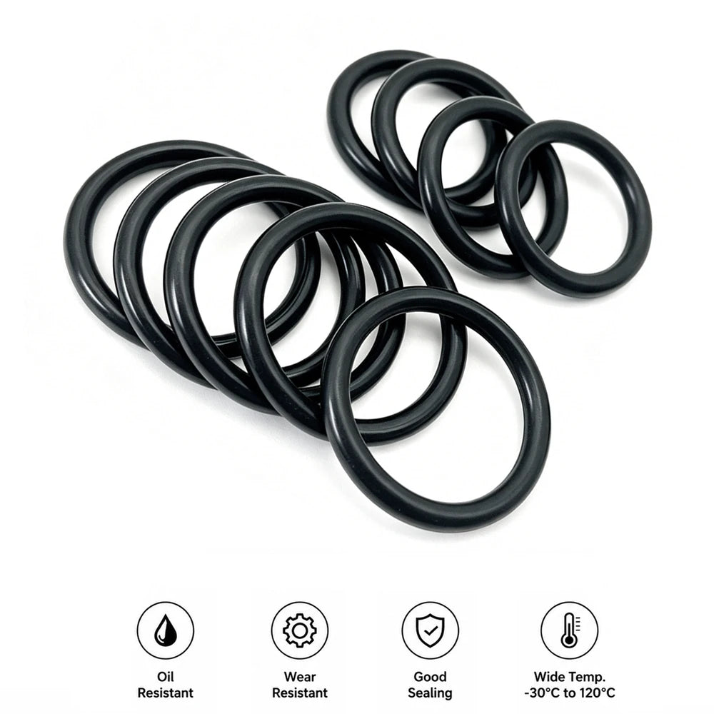 20Pcs NBR O-Ring CS 2mm OD 5~50mm /corrosion-resistant/equipment maintenance rubber O-ring