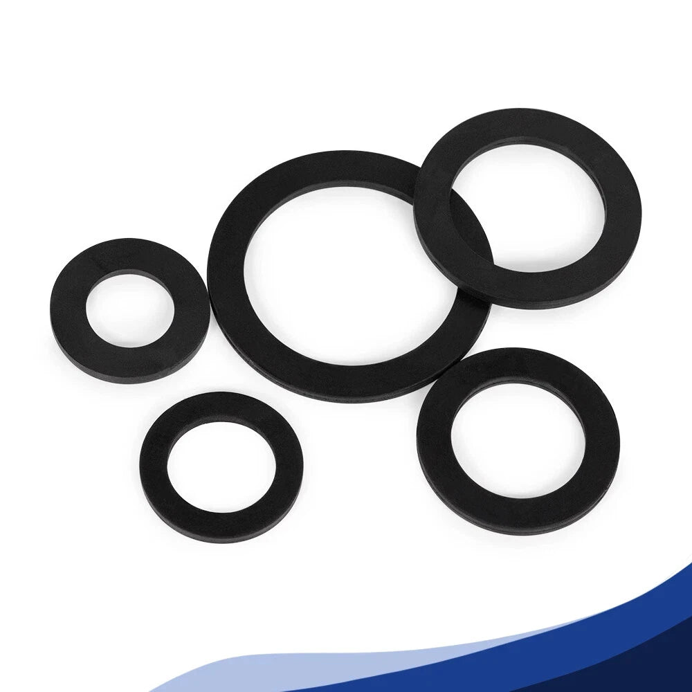 BSP NBR Rubber Washer 1/8" 1/4" 3/8" 1/2" 3/4"-2" Nitrile Hose Gasket Thick 1.4-3.5mm for Washing Machine Shower