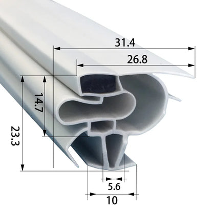 Refrigerator Door Seal — 2.5m — PVC Magnetic