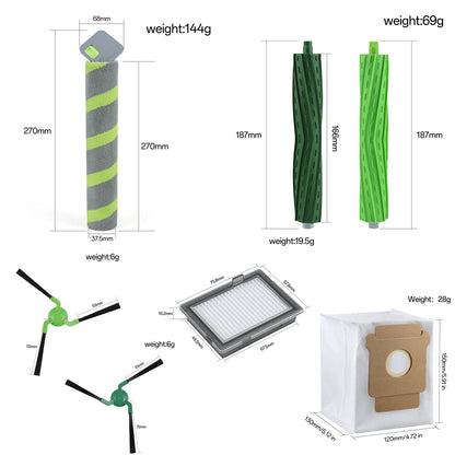Compatible with IRobot Roomba Max 705 Combo/ 706/ 707 Combo Main Roller Side Brush HEPA Filter Dust Bag Robot Vacuum Accessories