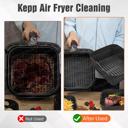 Silicone Mould & Glove Air Fryer Accessories for Philips Airfryer 4000 Series Stacked Dual Basket 10L, Philips AirFryer NA462