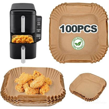 Air Fryer Baking Paper for Ninja Double Stack Air Fryer SL400,SL300EU, Air Fryer No Cleaning Baking Paper Airfryer Accessories