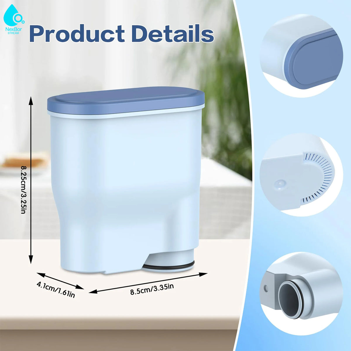 3 Pack CA6903 Coffee Filter Compatible with Philips AquaClean and Saeco Automatic Coffee Machine Water Filter