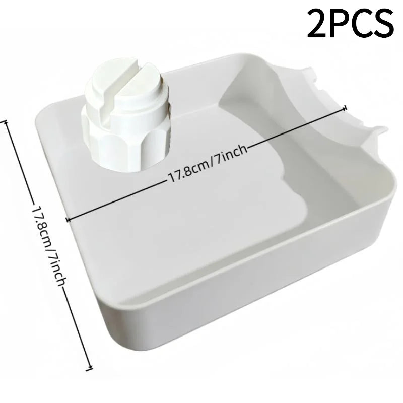 1Set Washing Machine Drain Tray, Water Collection Design, Prevents Floor Overflow During Filter Cleaning, Laundry Tool