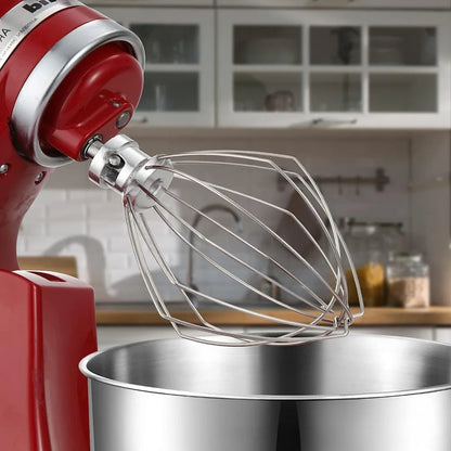 KN256WW Stainless Steel 6 Wire Whip for 5-6 Quart KitchenAid Bowl-Lift Stand Mixer,Egg Cream Stirrer, Cakes Mayonnaise Whisk