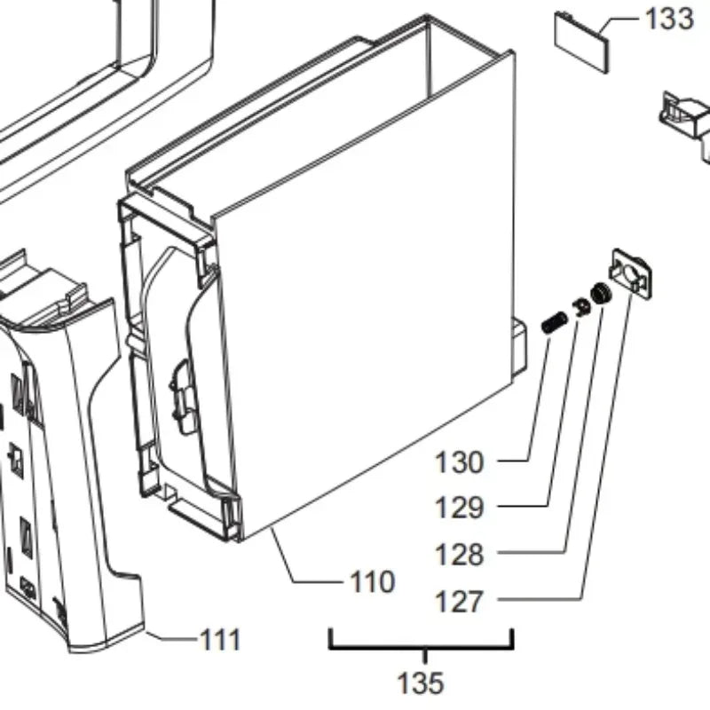 Apply Compatible with Philips Coffee Machine EP2121 EP2136 EP2131 EP3146 EP3321 Water Tank