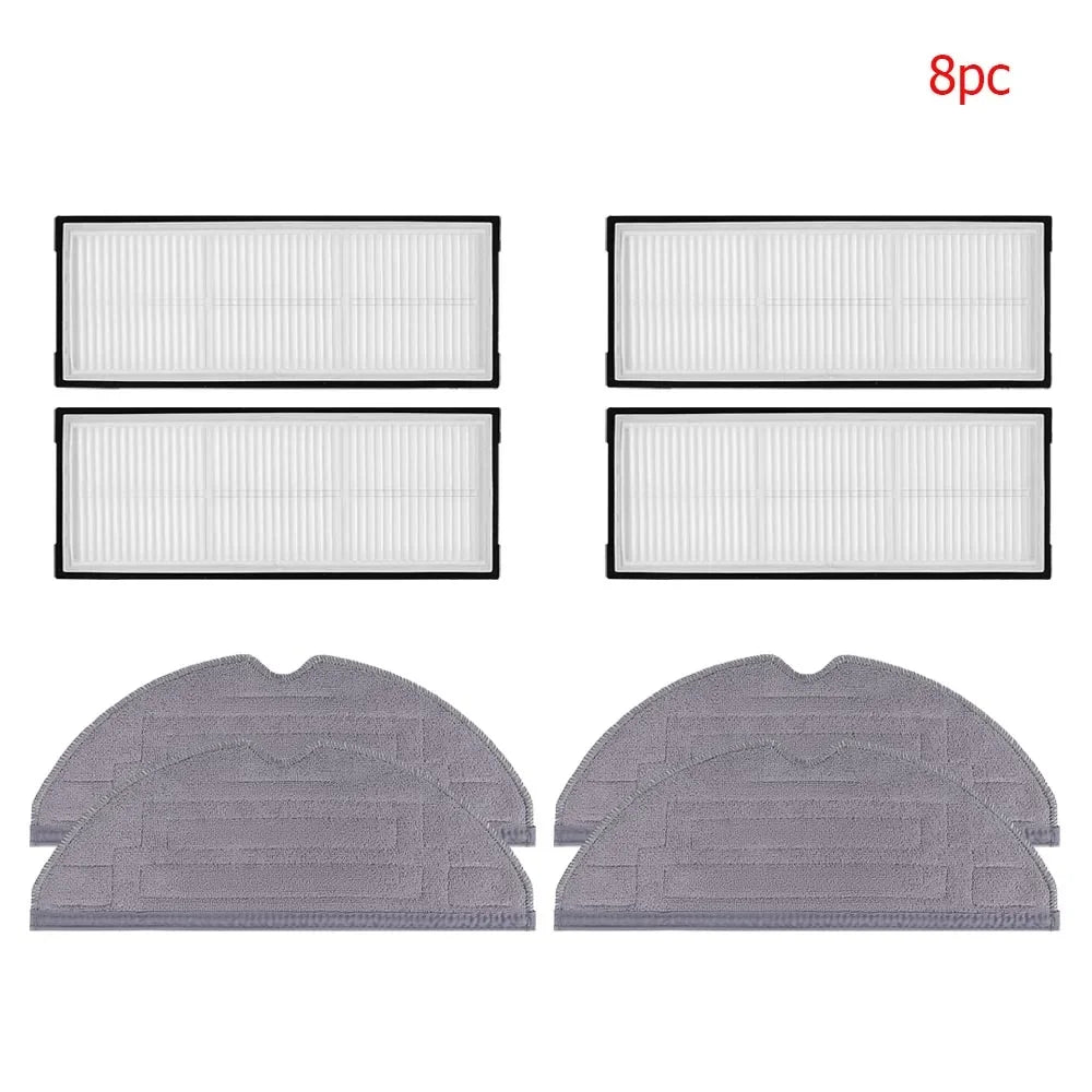 Compatible with Roborock S8 PLUS S8+ S8 Pro Ultra Robot Vacuum Cleaner HEPA Filter Roller Brush Side Brush Mop Pads Dust Bags Spare Parts
