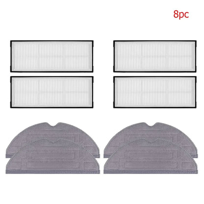 Compatible with Roborock S8 PLUS S8+ S8 Pro Ultra Robot Vacuum Cleaner HEPA Filter Roller Brush Side Brush Mop Pads Dust Bags Spare Parts