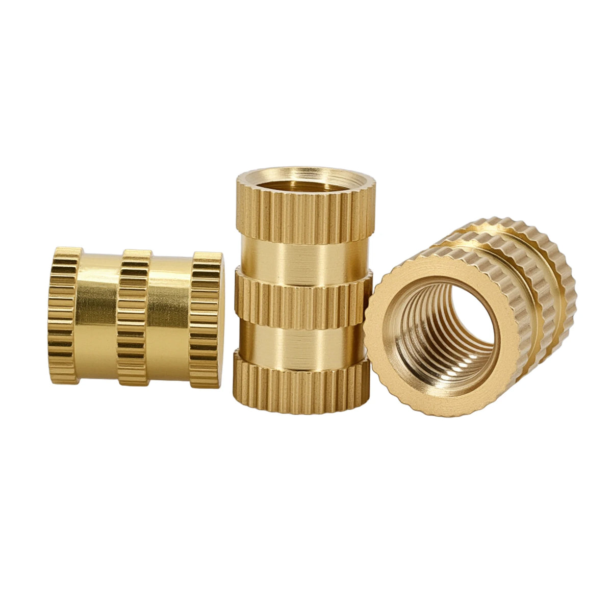 Brass Knurled Insert Nut Injection Molding M1 M1.2 M1.4 M1.6 M2 M2.5 M3 M4 M5 M6 M8 M10 Brass Thread Inserts Nuts 5-100pcs