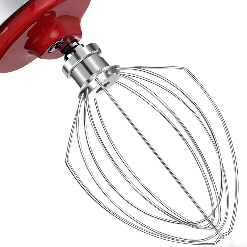 K5AWW Stainless Steel Whisk Attachment for KitchenAid 5-6-Quart Lift & Turn Bowl Mixer, Wire Whisk Replacement, Egg Cream