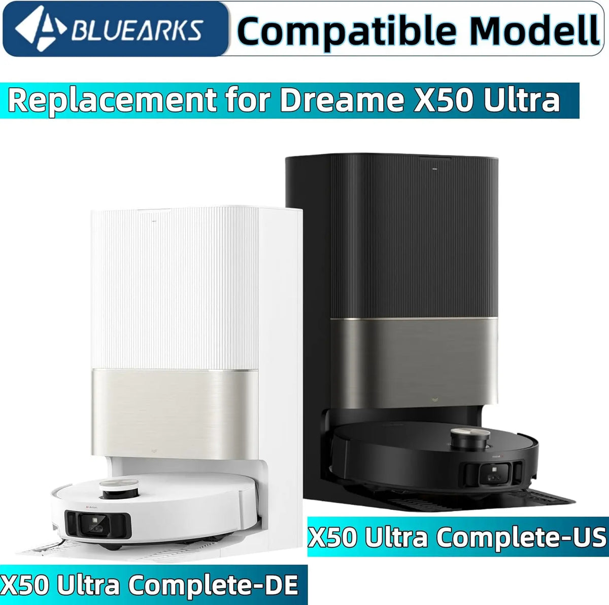 Dreame X50 Ultra / L50 Pro Ultra / S40 Enhanced Edition Vacuum Parts Main Roller Side Brush Hepa Filter Mop Cloth Dust Bag