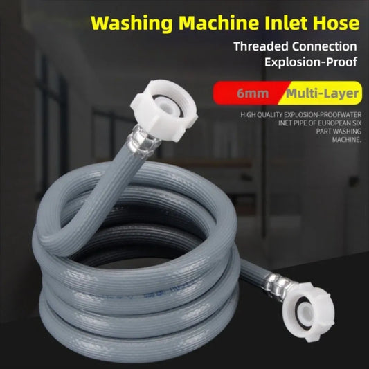 Automatic Washing Machine Inlet Hose 3/4 Inch High Pressure European Water Inlet Hose ‌Explosion Proof Garden Water Supply Pipe