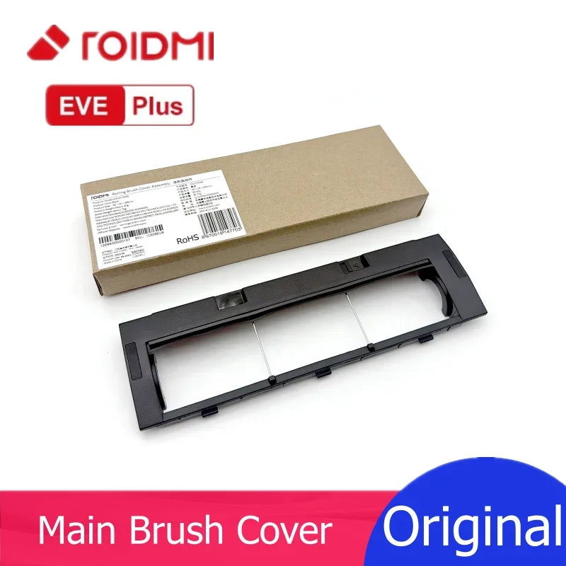 ROIDMI EVE Plus Main Roller Brush Cover Robot Vacuum Cleaner Spare Parts Accessories Black Color