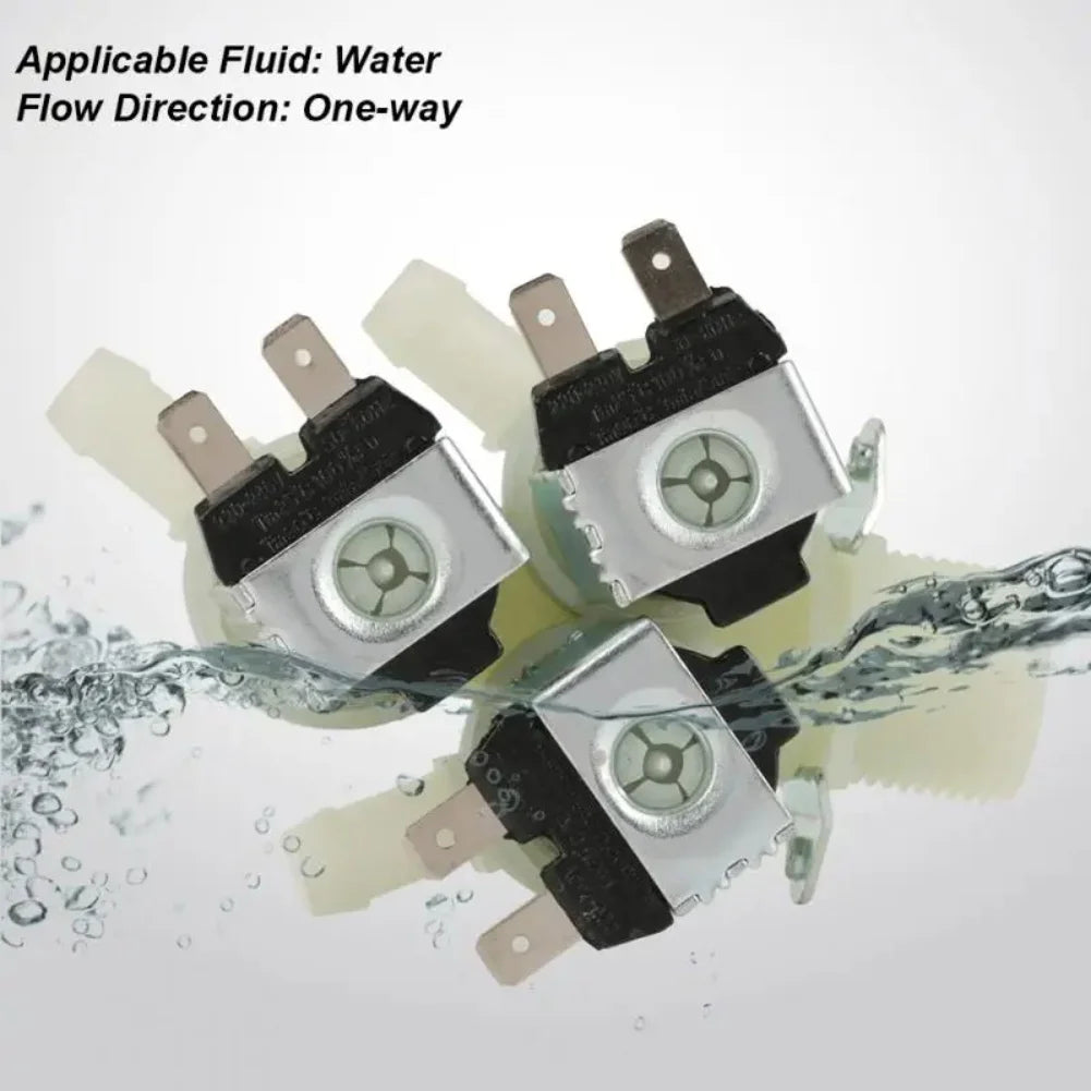 Compatible with LG Washing Machine Water Inlet Valve AC220V Three-Way Solenoid Valve Moisture Resistant Replacement With Threaded Connector