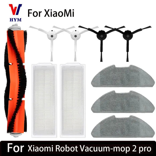 Compatible with Xiaomi Mi Robot Vacuum-Mop 2 Pro/Lite MJST1SHW MJSTL Hepa Filter Mop Cloth Main Side Brush Mijia Vacuum Cleaner Accessories