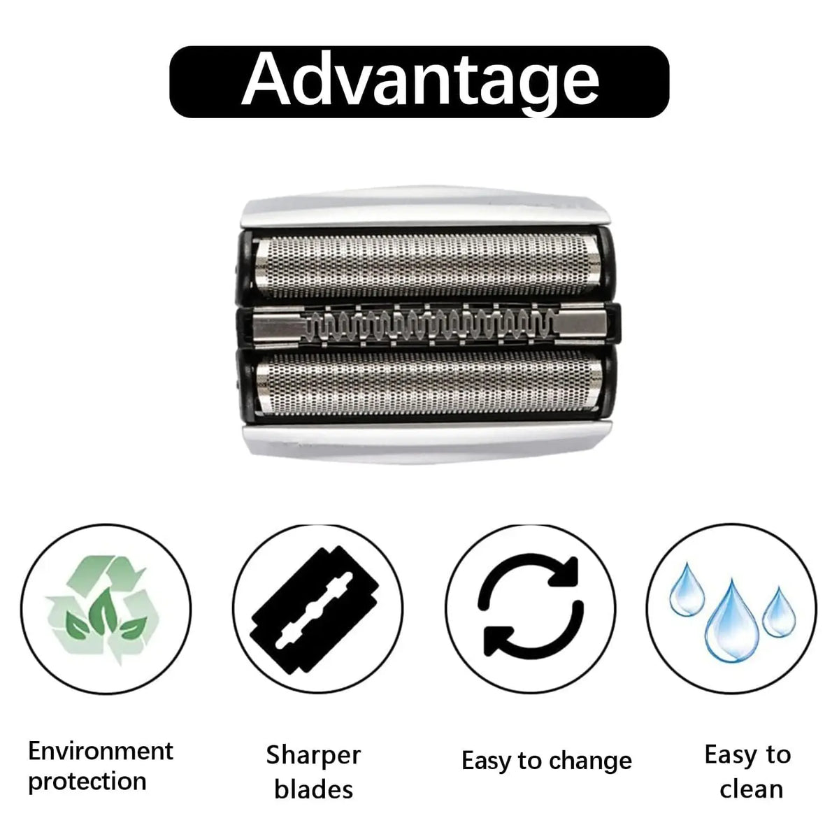 70S Replacement Shaver Head Compatible with Braun Series 7