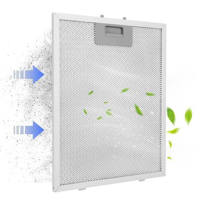 2PCS Aluminum Cooker Hood 320x260mm Metal Mesh Extractor Vent Filter Mesh Hood Grease Filter Range Hood Accessories