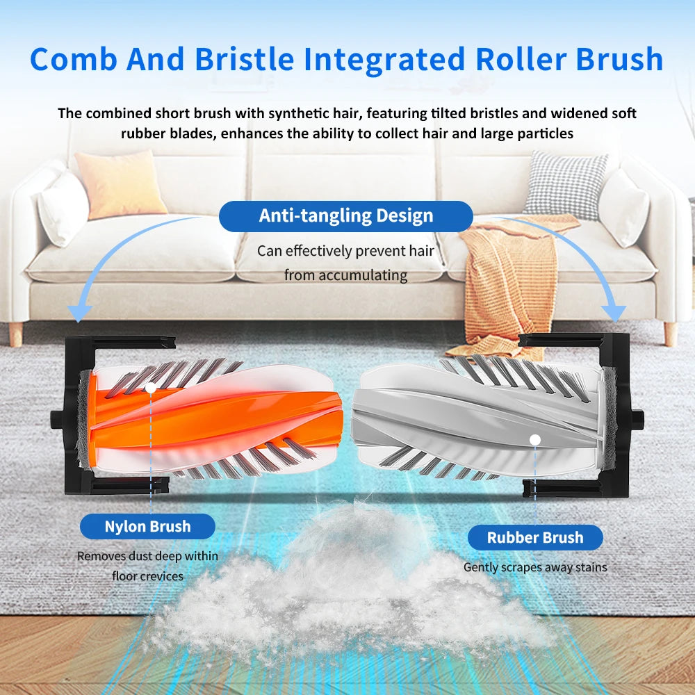Main Brush For DJI ROMO P ROMO S ROMO A Robot Vacuum Cleaner Roller Brush Floor Brush Rolling Brush Parts Accessories Spare Part