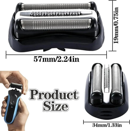 32B Replacement Shaver Head Compatible with Braun Series 3