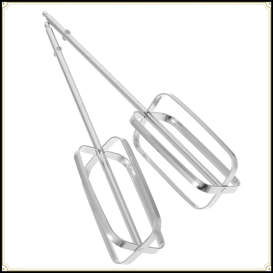 2Pcs Stainless Steel Electric Hand Mixer Replacement Accessory For Cake Cookie Bread Home Baking Mixing Tools Mixing Supply