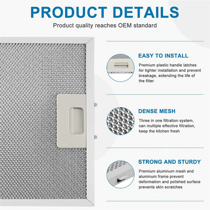 ABWM-Microwave Grease Filter Replaces W10875058 And W11245983, Hood Filter Filter Range Hood Accessories