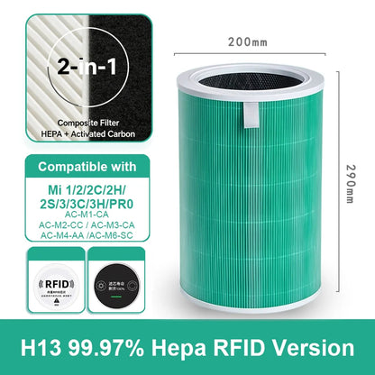 Compatible with Xiaomi Filter M8R-FLH Activated Carbon Filter for Xiaomi Air Purifier 2S/2C/2H/3C/3H/Pro Xiaomi Air Purifier 2S Filter