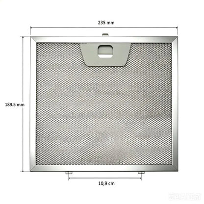 AT28-Range Hood Filter For Ufixt AEG Ariston Metal Grease Filter Range Hoods Aluminum Mesh Vent Filter 235Mm X 189Mm