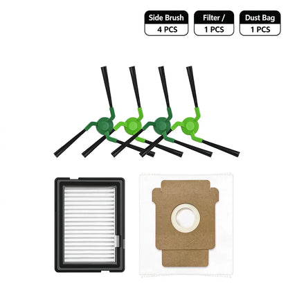 For iRobot Roomba Max 705 Combo 775 Combo 706 Combo 707 Combo Replacement Parts Side Brush Main Brush Filter Dust Bag Roller Mo