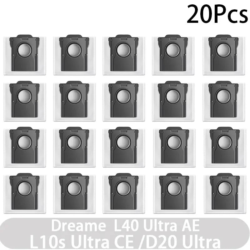 For Dreame L40 AE/L10s CE/D20 Vacuum Cleaner Accessories Main Brush Edge Brush Cloth Dust Bag Filter Screen