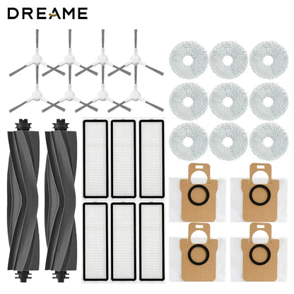 Dreame Bot L10 Ultra/L10s Ultra Replacement Parts Accessories Roller Side Brush Hepa Filter Mop Cloth Dust Bag.