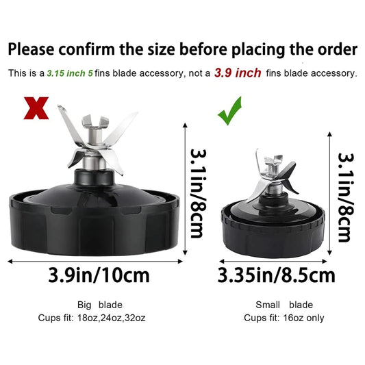A76G 5 Fins Blender Blade Replacement for Ninja Blender QB3000 Series, Mixer Replacement Parts, Juicer Accessories, Stainless