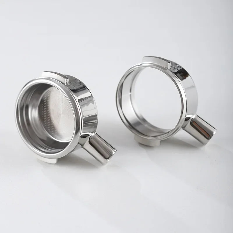58mm 2-ear Bottomless Coffee Handle Filter for Nuova/Oscar 2/White Eagle/Black Eagle Stainless Steel Espresso Portafilter Tool