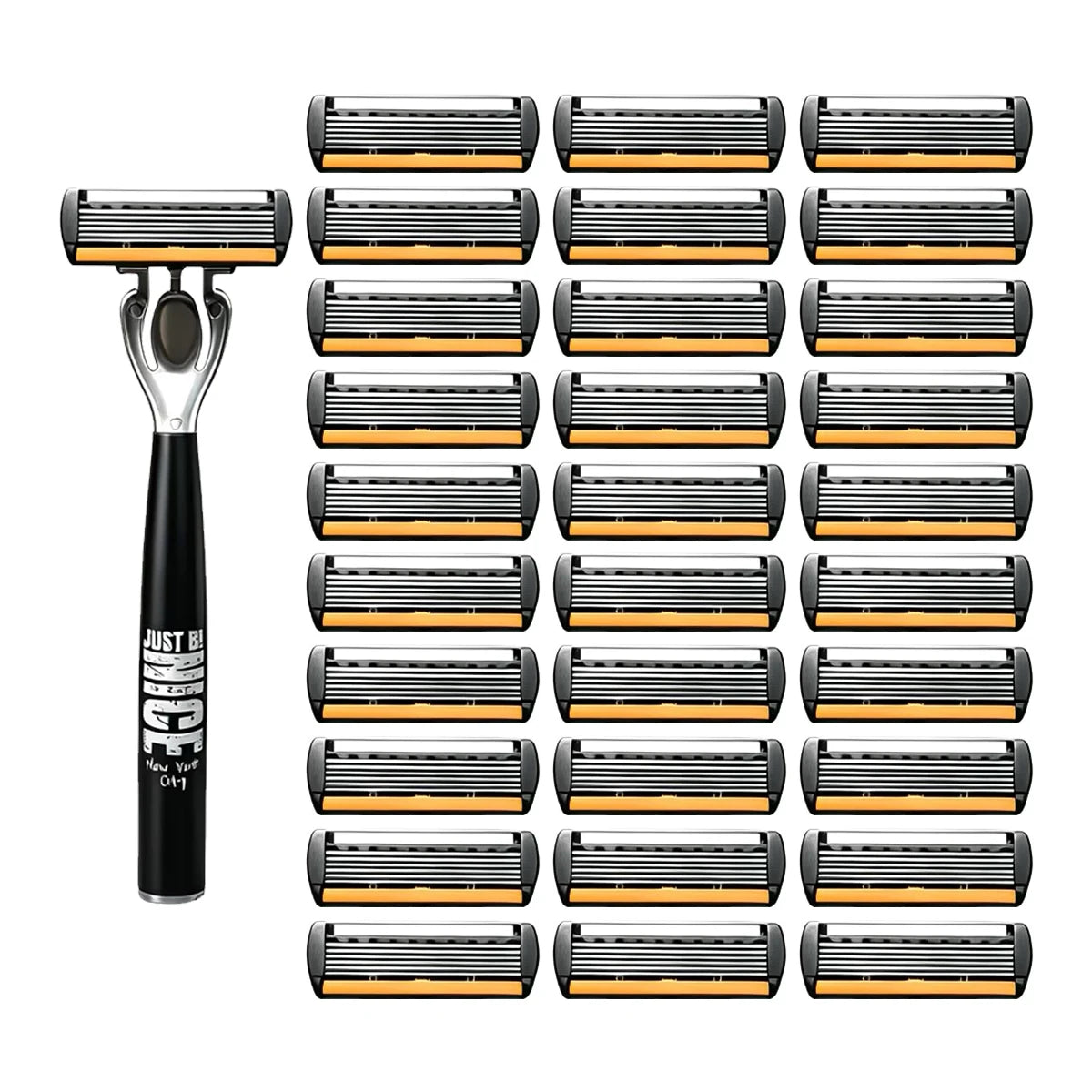 Manual Razor Set with Six-Layer Blades