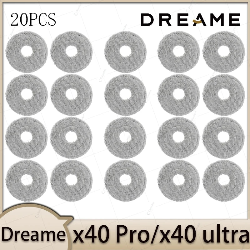 Dreame X40 Pro X40 Ultra Robot Vacuum Cleaner Accessories Main Brush Side Brush HEPA Filter Mop Cloths Dust Bag Par