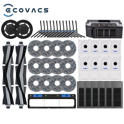 Ecovacs Deebot X2 Omni / X2 Pro / X2 Robot Vacuum Accessories Roller Main Side Brush Hepa Filter Mop Cloth Dust Bag Parts