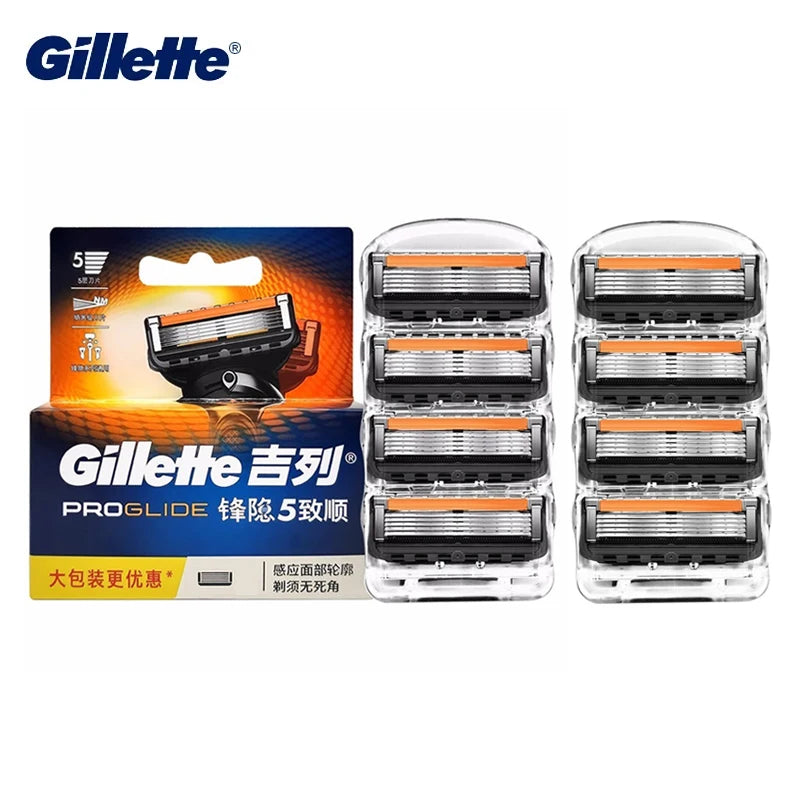 Gillette Proglide Blade 5 Layers Manual Safty Razor Blades Brand Shave Facial Beard Shaver Blades Men's Shaving Machine