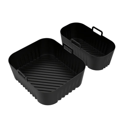 2pcs Silicone Baking Trays for Air Fryer Compatible with Philips-Na350-3000 Size Silicone Baking Tray Modelswith Non-Stick Surface