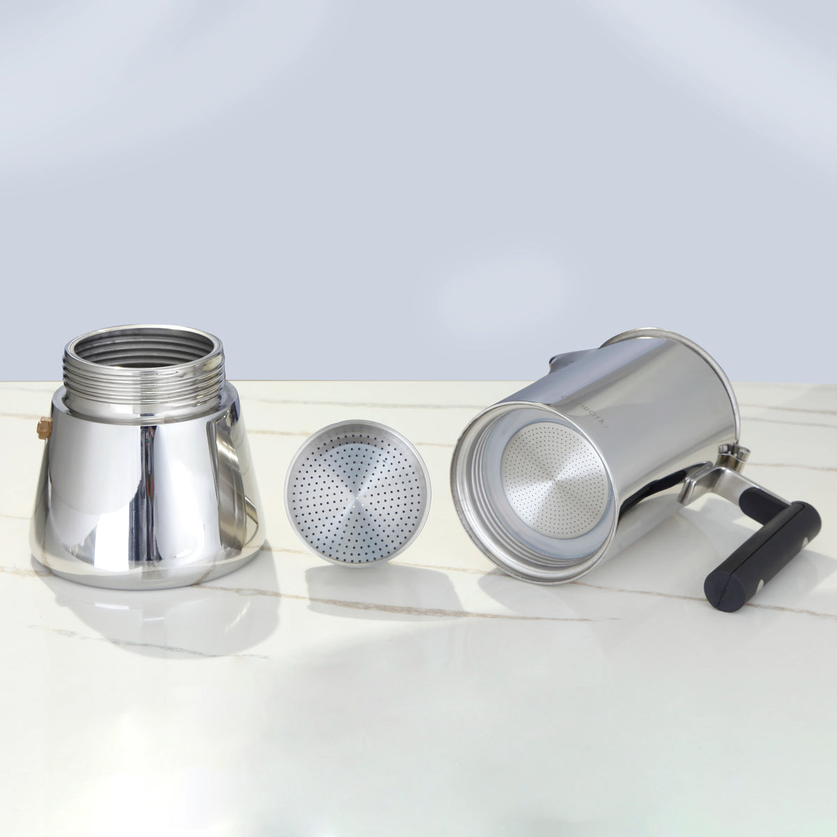 Easyworkz Stainless Steel Coffee Funnel Filter, Espresso Maker Replacement