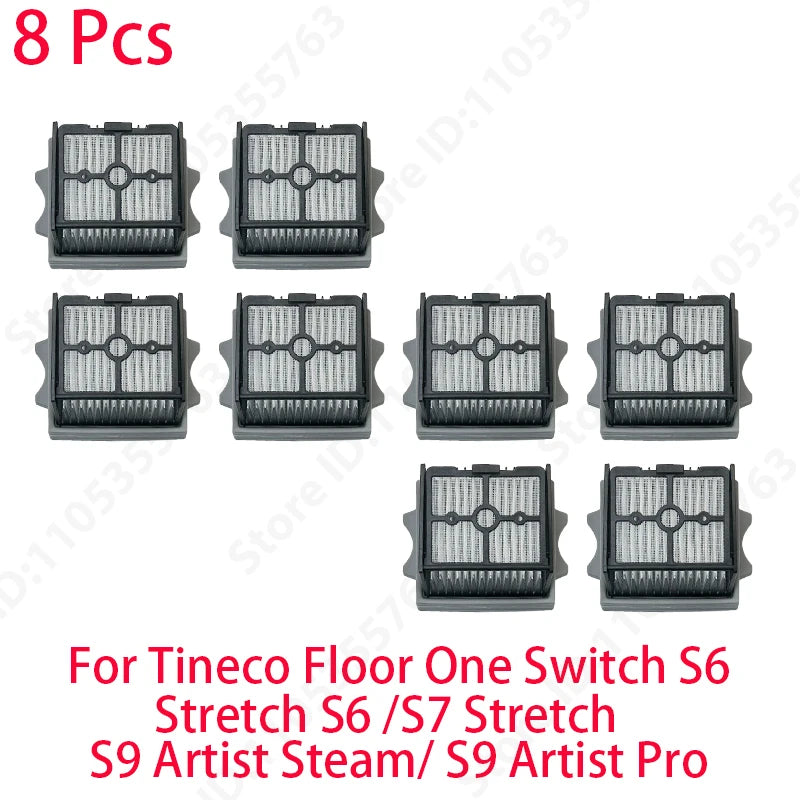 For Tineco Floor One Switch S6/Stretch S6 /S7 Stretch/ S9 Artist Steam/ S9 Artist Pro Wet Dry Vacuum Cleaner Roller Brush Filter