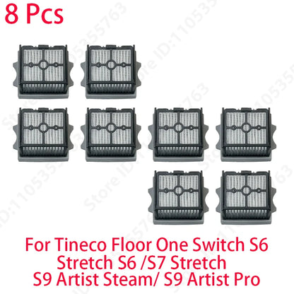 For Tineco Floor One Switch S6/Stretch S6 /S7 Stretch/ S9 Artist Steam/ S9 Artist Pro Wet Dry Vacuum Cleaner Roller Brush Filter