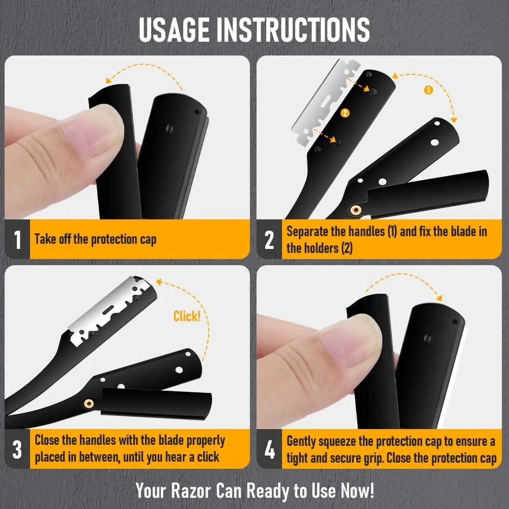 Manual Razor — Handle & Blade Bundle Options