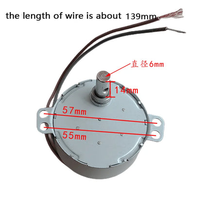 Electric Fan Accessories Shaking Head Motor 49tyj Claw Pole Permanent Magnet Synchronous Motor Motor Swing Motor
