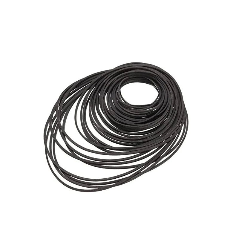 30-120mm Mix Cassette Tape Machine Belts Assorted Common Square Rubber Belt for Recorders Walkman DVD Drive