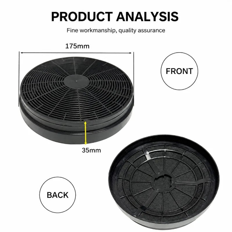 Kitchen Cooker‑Hood Activated‑Carbon Plastic High‑Efficiency Filter Household Range‑Hood Replacement Strainer Odor‑Absorbing