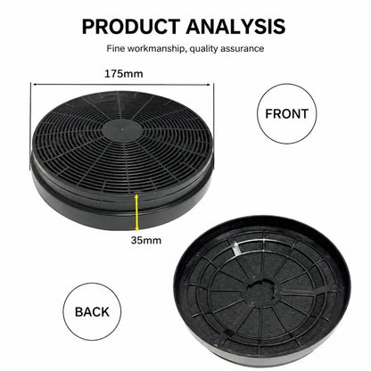 Kitchen Cooker‑Hood Activated‑Carbon Plastic High‑Efficiency Filter Household Range‑Hood Replacement Strainer Odor‑Absorbing