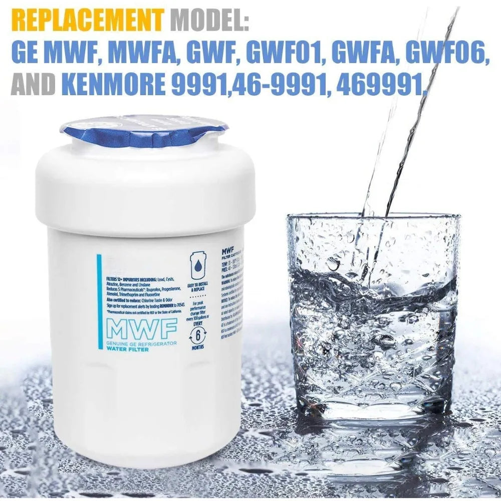 Replacement Refrigerator Water Filter Compatible with GE MWFP / MWFA / MWFAP / MWFINT / GWF06 — Model Options