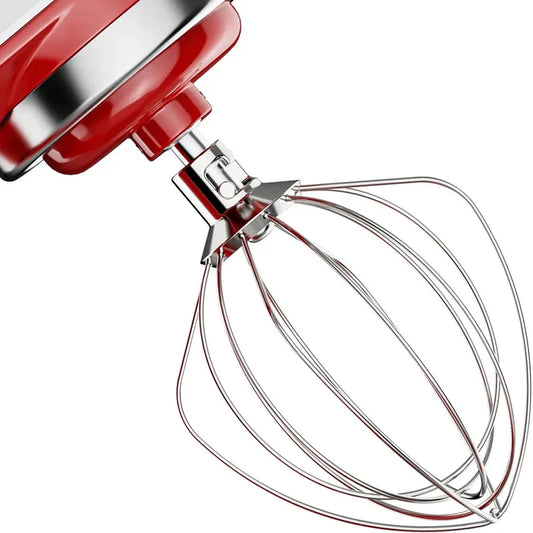K45WW Stainless Steel 6-Wire Whisk Attachment for KitchenAid 4.5-5-Quart Bowl Stand Mixer, Stainless Steel Whisk Replacement for