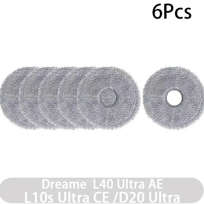 For Dreame L40 AE/L10s CE/D20 Vacuum Cleaner Accessories Main Brush Edge Brush Cloth Dust Bag Filter Screen