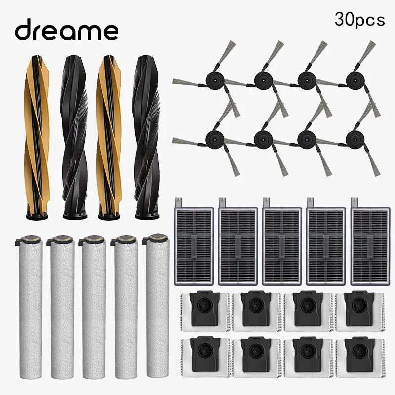 Dreame Aqua 10 Roller / Aqua 10 Pro Roller / Aqua 10 Ultra Roller Accessories Main Side Brush Roller Mop Cloth Filter Dust Bag